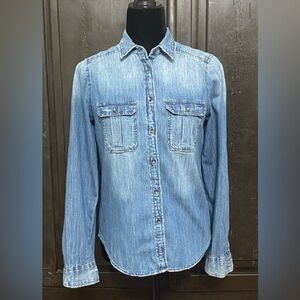 Express Rugged Denim button down blouse - Size XS